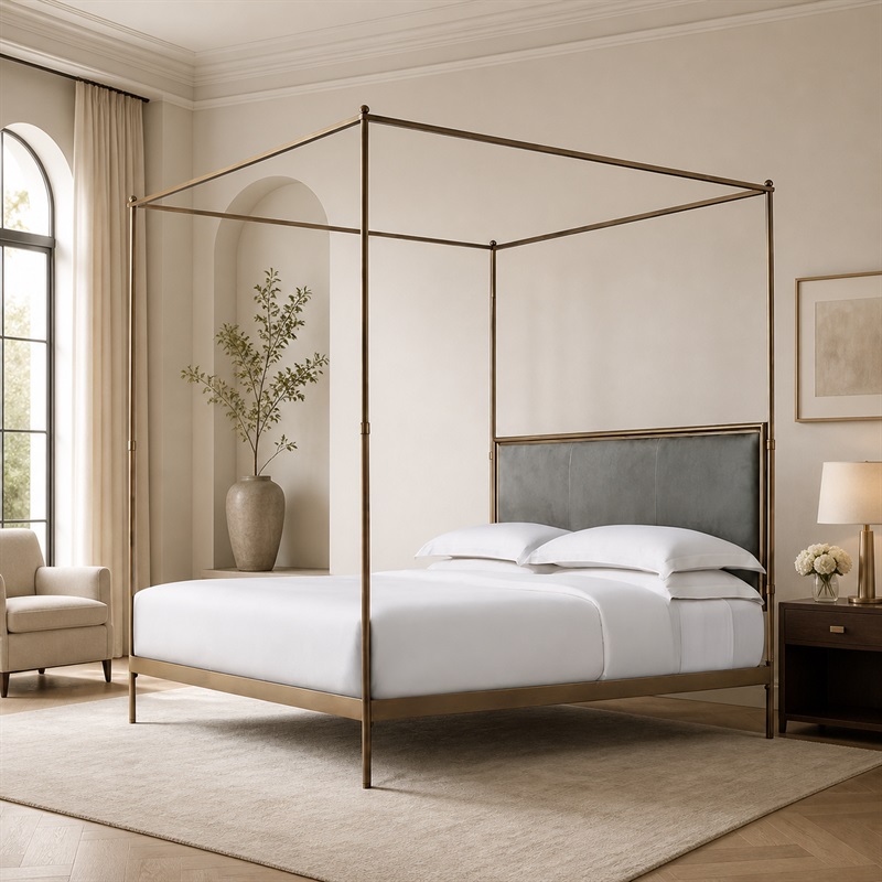 Canopy Bed Frame Metal Queen - xx-French Style Modern Queen Size Metal