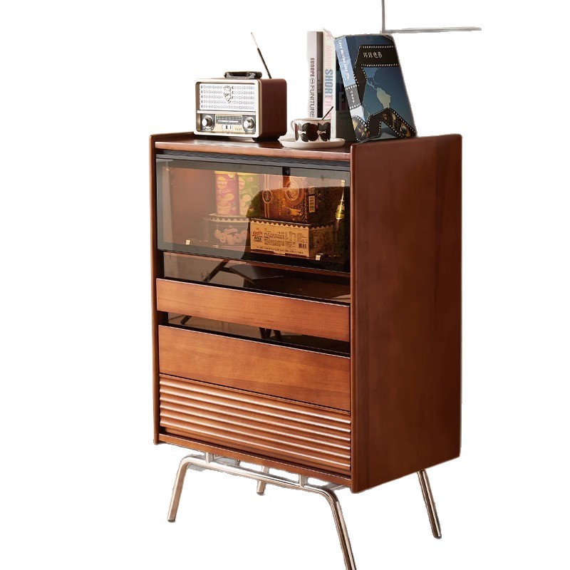 Storage - Solid wood chest Nordic, retro small