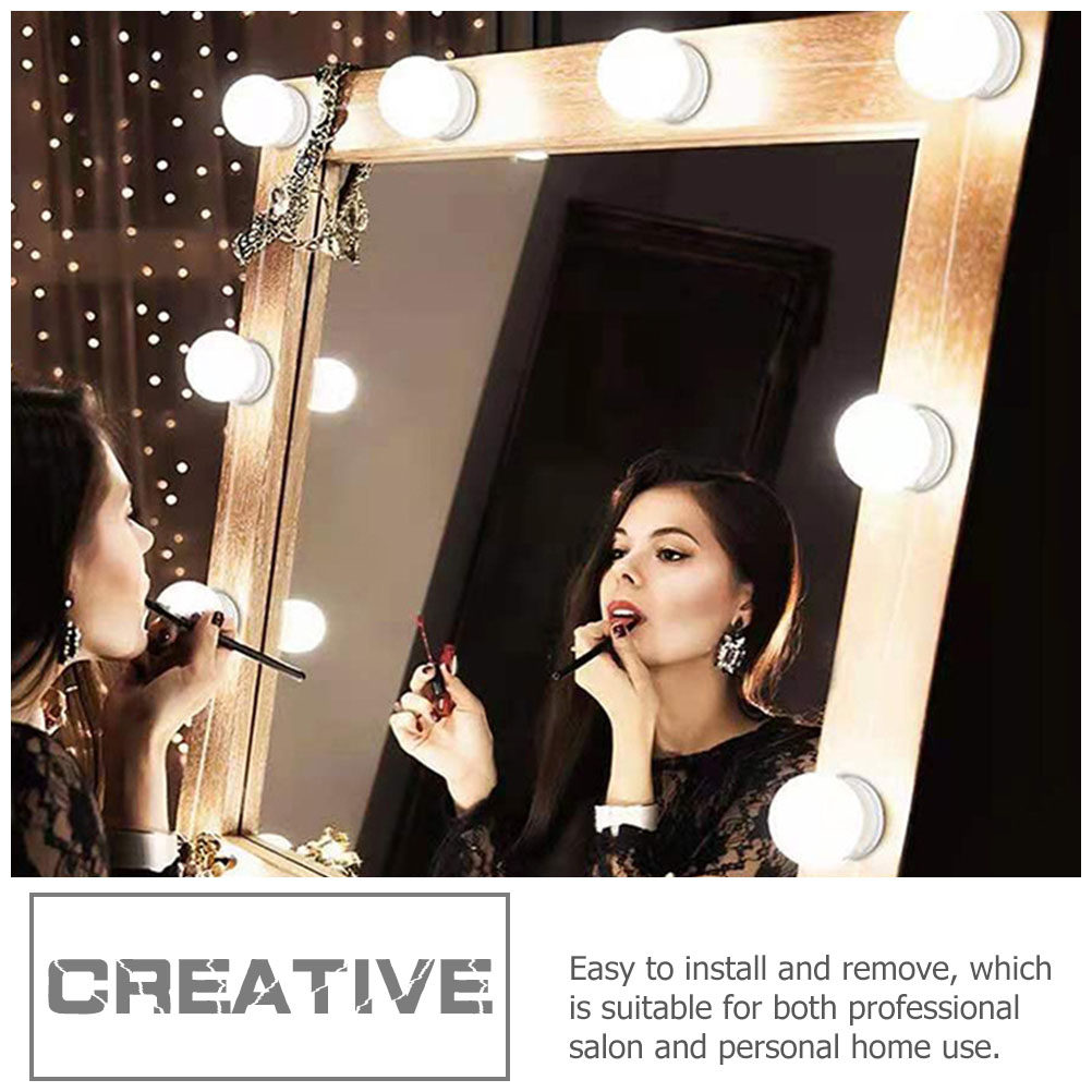 Dressing Table Vanity With Lighted Mirror - 1Set LED Makeup Mirror Light Front