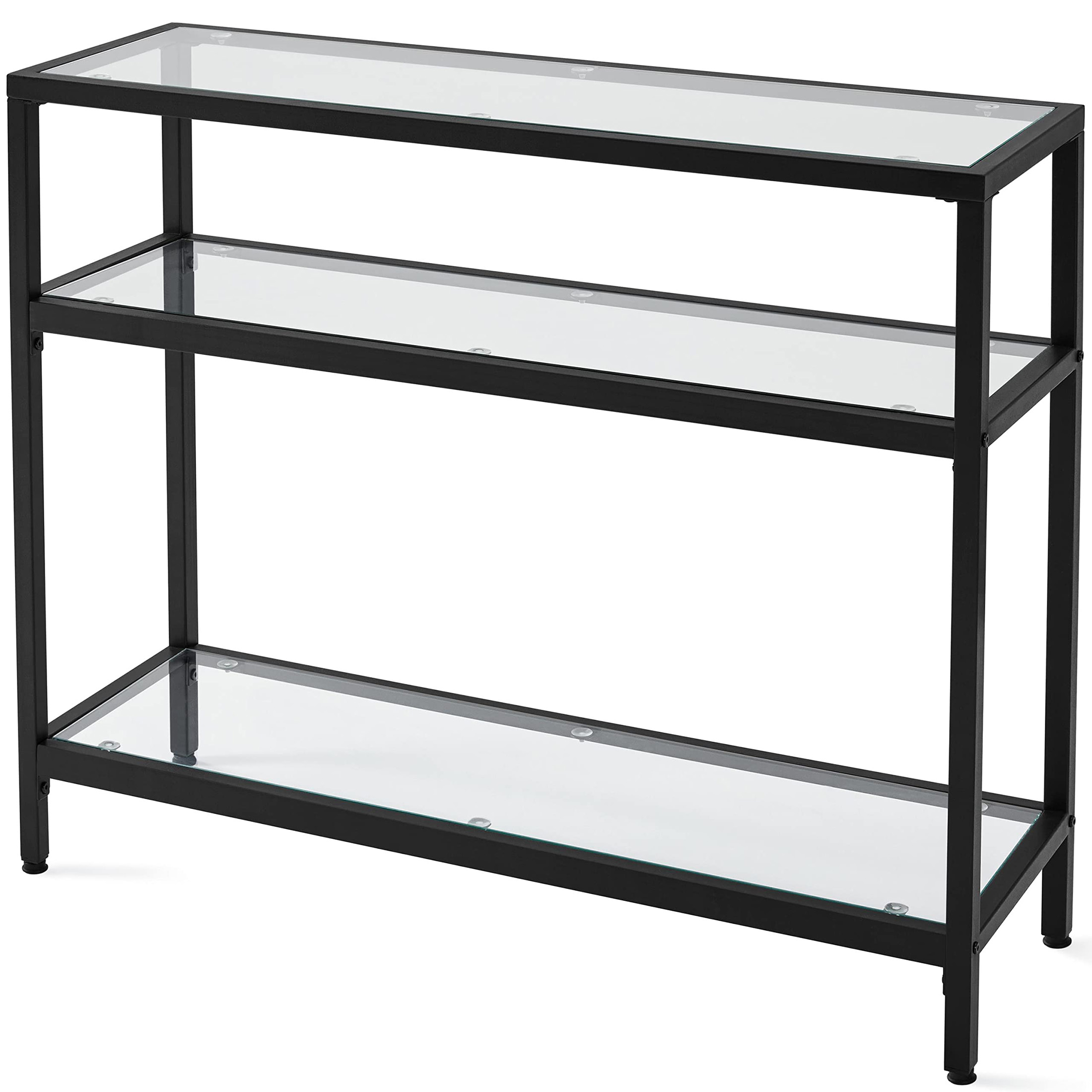 Storage - Console Table, Metal Frame and Tempered