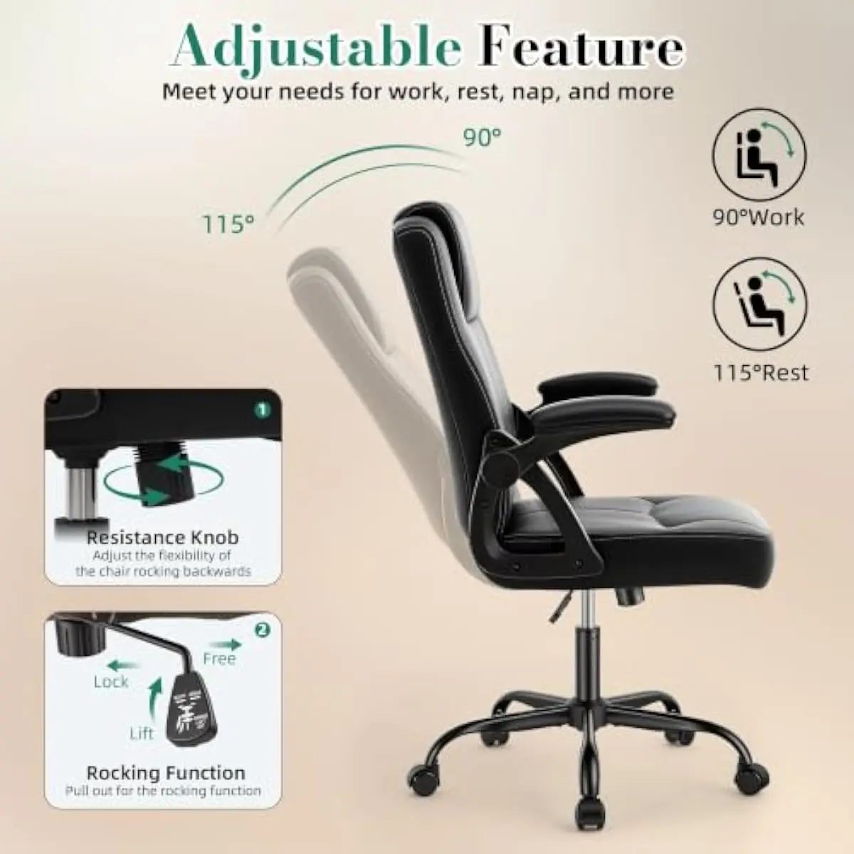 Ergonomic executive office cha - Chairs review and price