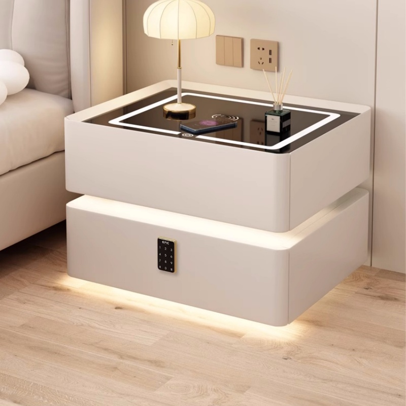 Solid Wood Smart Bedside Table - Solid Wood Nightstand 2 Drawers review and price