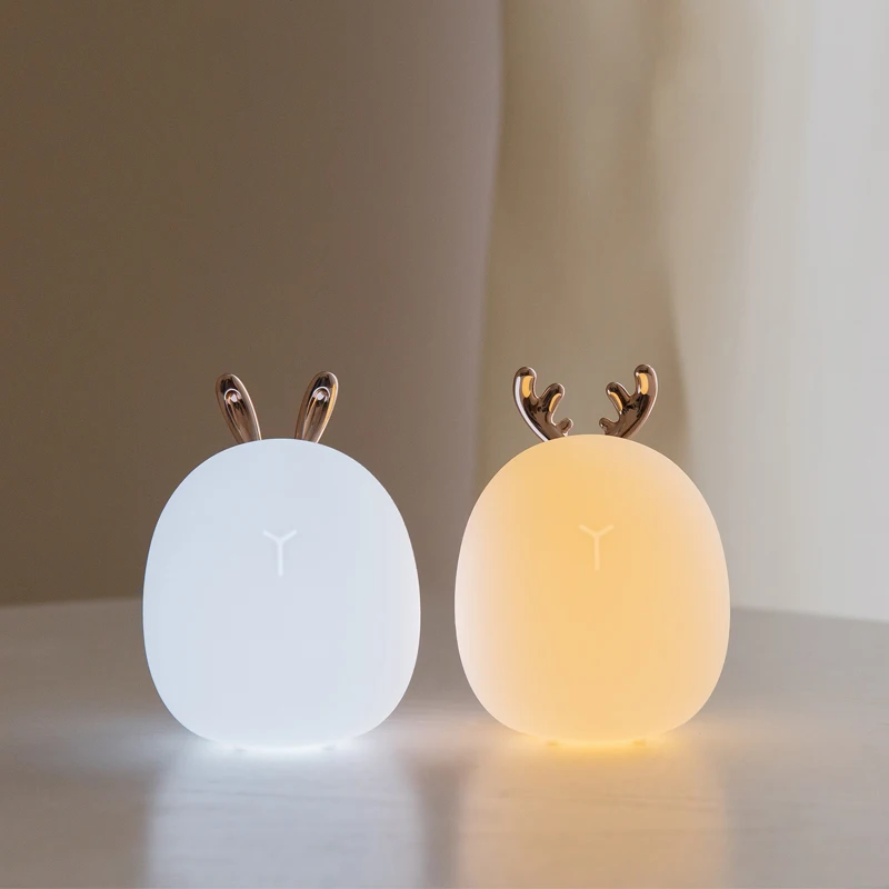 Led Carton Deer Rabbit Silicon - Floating Nightstand With Led Light review and price