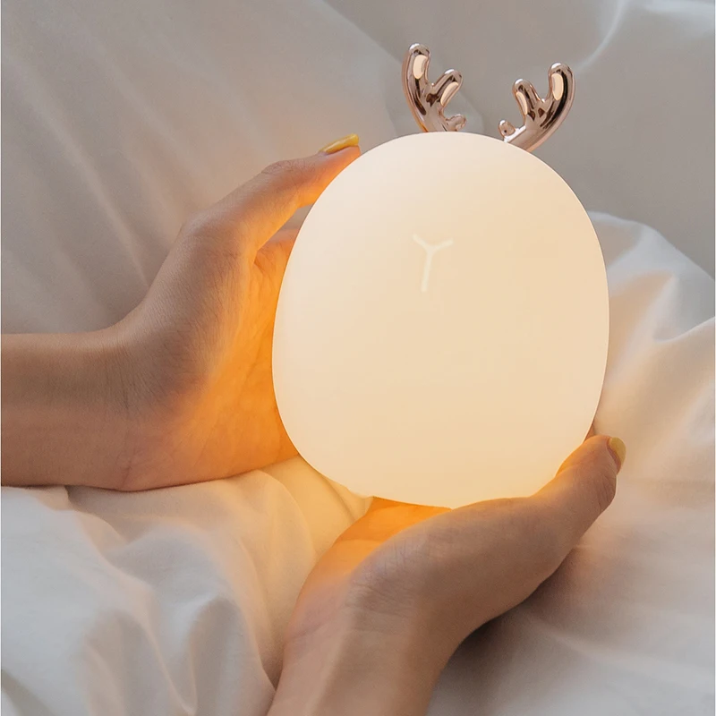 Led Carton Deer Rabbit Silicon - Floating Nightstand With Led Light review and price