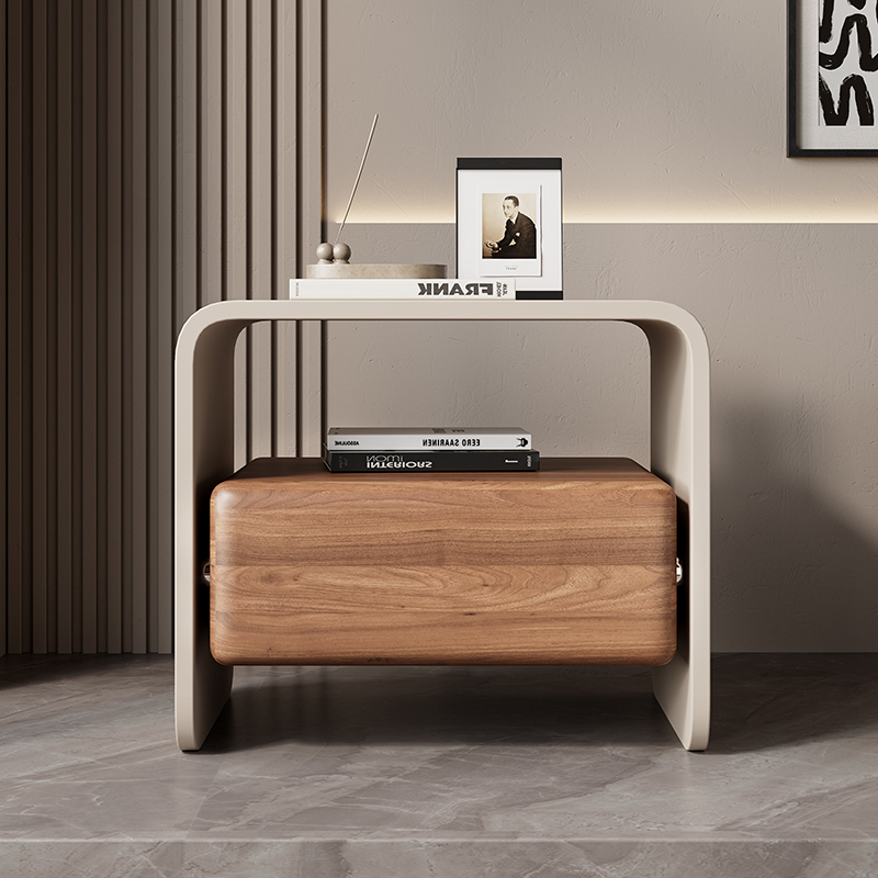 Luxury Solid Wood Rotating Nig - Solid Wood Nightstand 2 Drawers review and price