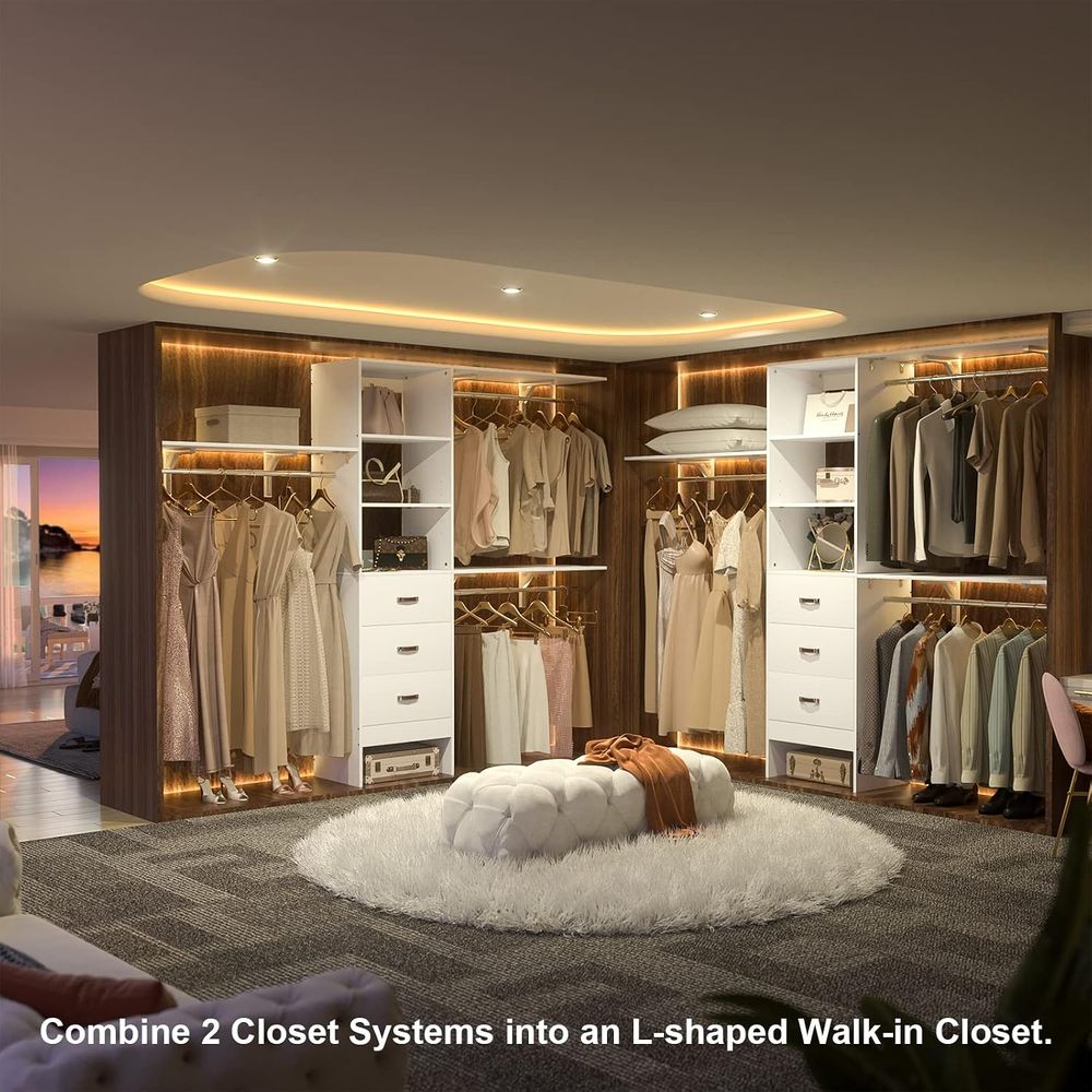 8T Closet System, 96'' Closet  - Bedroom Furniture review and price