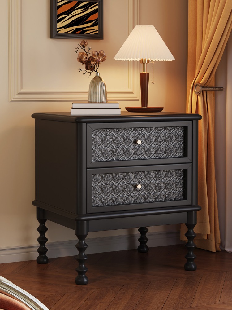 Vintage Nightstands Printed Gl - Solid Wood Nightstand 2 Drawers review and price