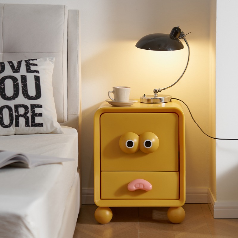 Bedside table creative cute ca - Storage review and price