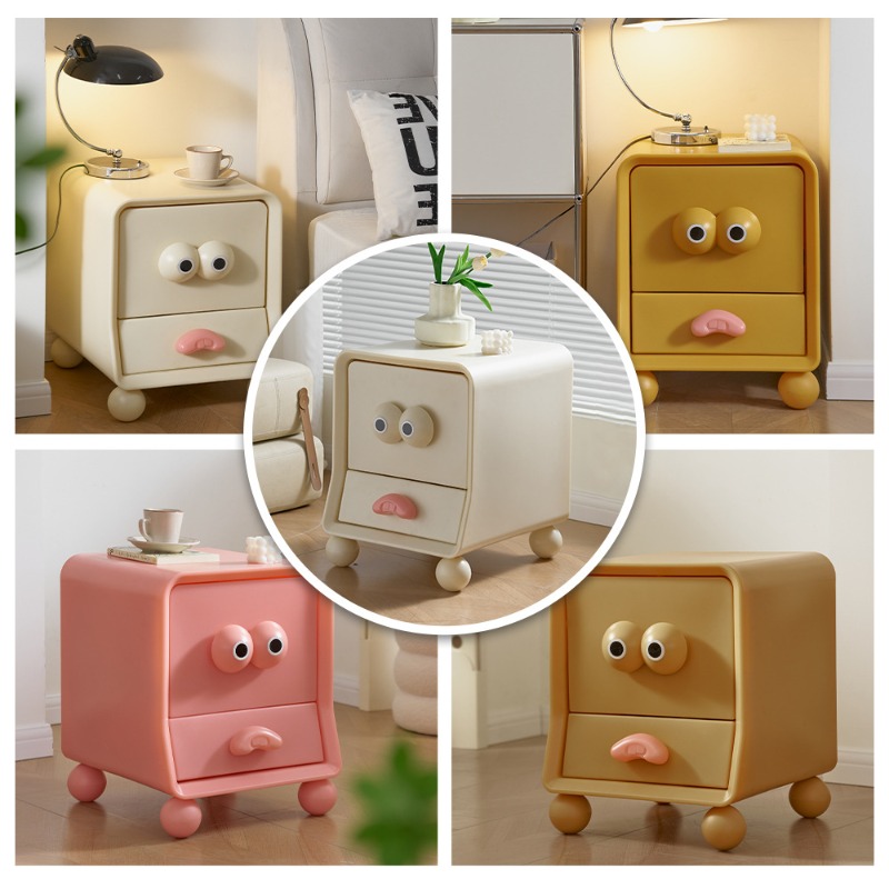 Bedside table creative cute ca - Storage review and price