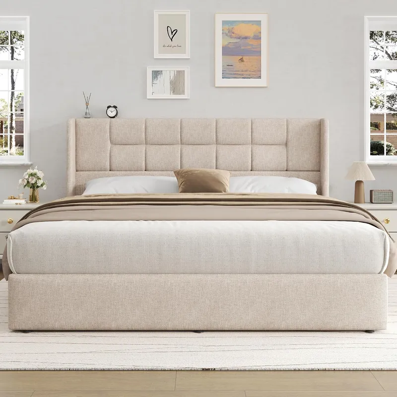 Bed Frame with Hydraulic Gas L - Gas Lift Storage Bed Hydraulic review and price