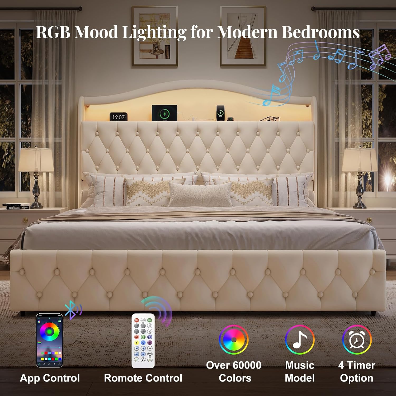 King Size Platform Bed Frame W - King Size Bed Frame With Storage Drawers review and price