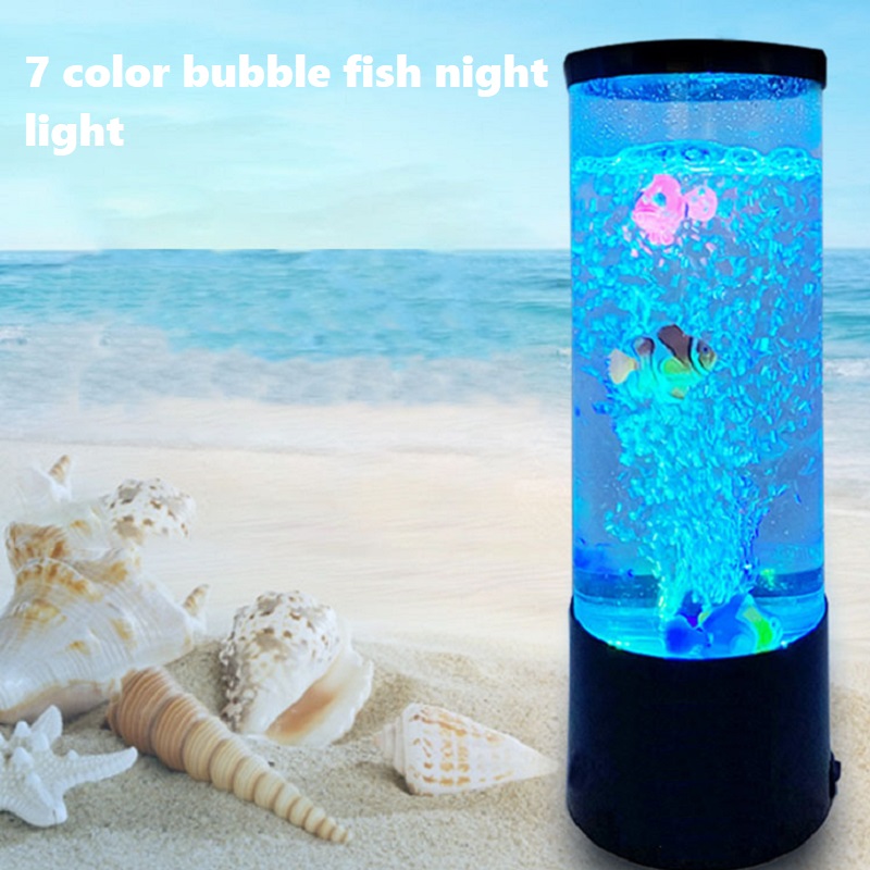 LED Fish Lamp Ambient Night Li - Floating Nightstand With Led Light review and price