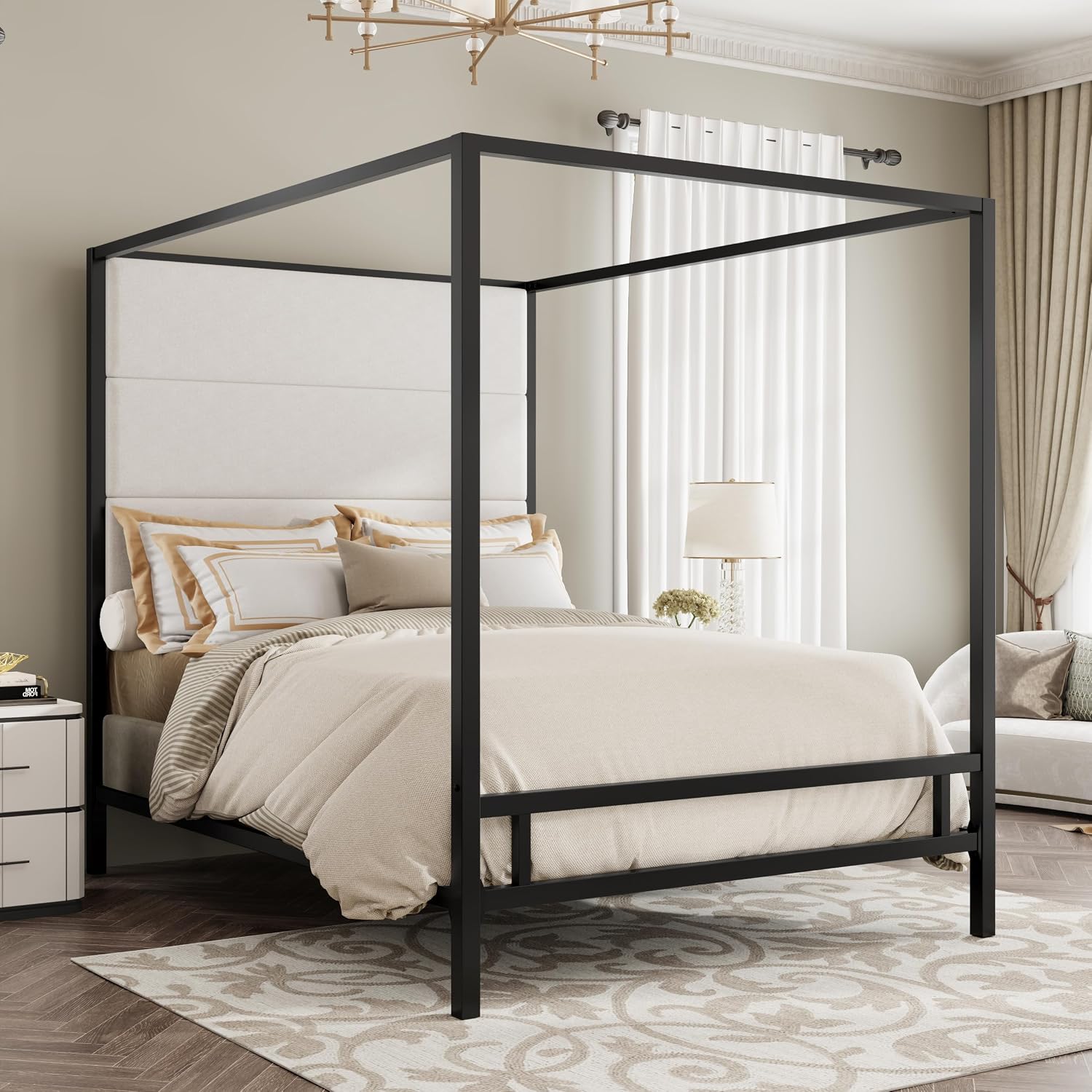 Queen Canopy Bed Frame Metal 4 - Canopy Bed Frame Metal Queen review and price