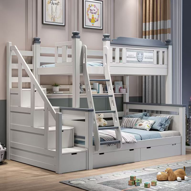 ！@2025 Cheap Wooden Kids Bedro - Bunk Bed With Stairs And Slide review and price