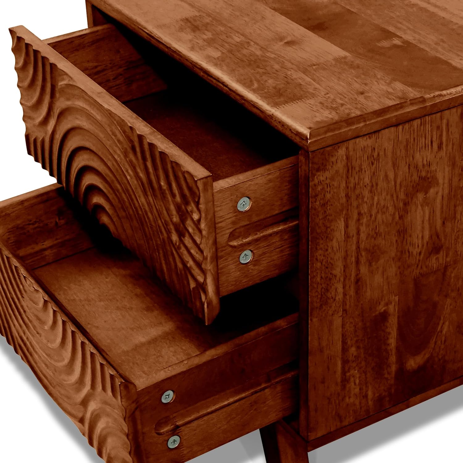 Acacia Solid Wood Nightstand w - Solid Wood Nightstand 2 Drawers review and price