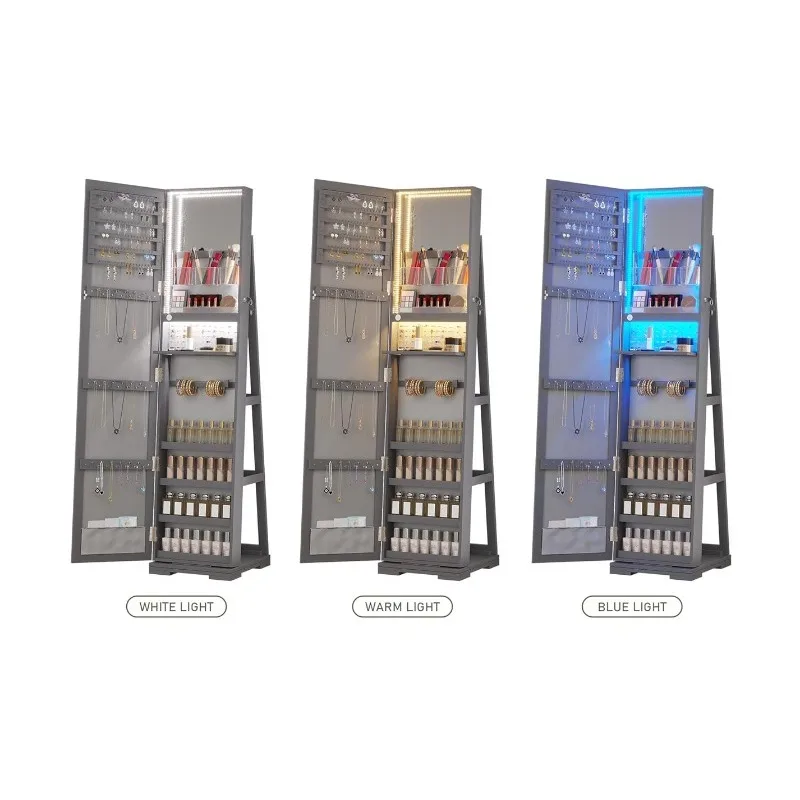 LED Jewelry Armoire with Full  - Full Length Mirror Jewelry Armoire review and price