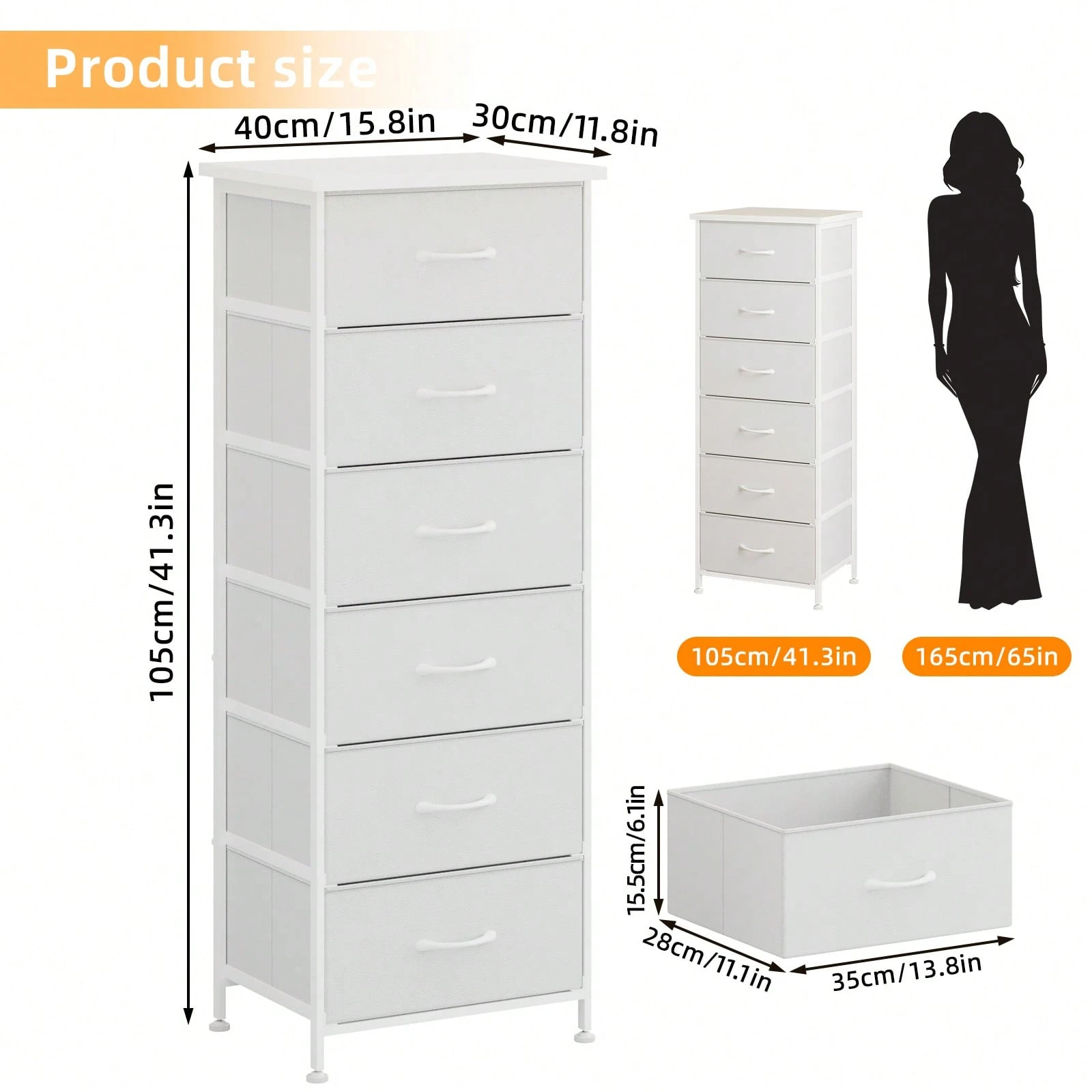 Tomnk 6 Drawers End Table, Tal - Bedroom Furniture review and price