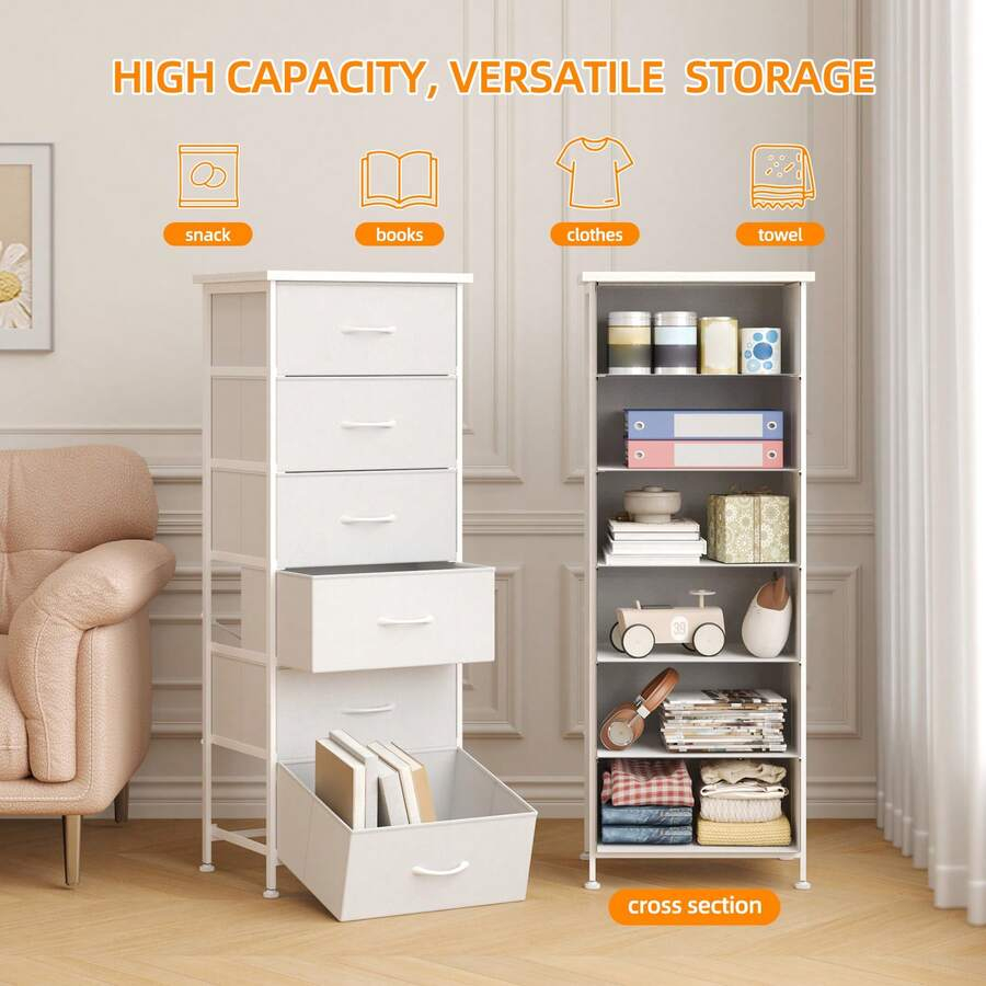 Tomnk 6 Drawers End Table, Tal - Bedroom Furniture review and price