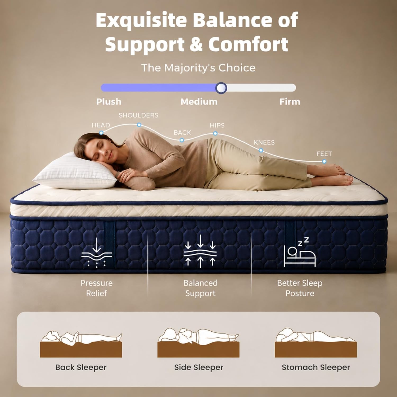 Queen Size Mattress,14 Inch Hy - Memory Foam Mattress In A Box Queen review and price