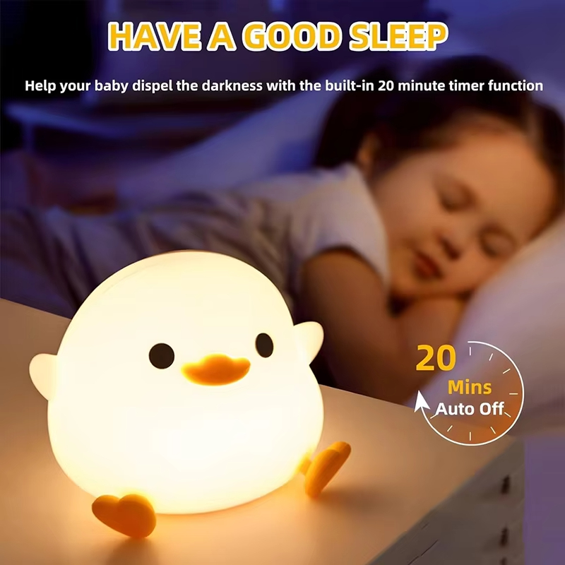 LED Night Light Cute Duck Cart - Floating Nightstand With Led Light review and price