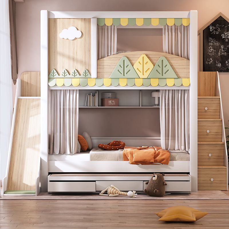 *Modern Nature Theme Kids Bunk - Bunk Bed With Stairs And Slide review and price