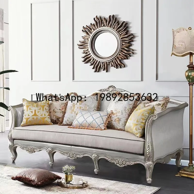 H5.15  all-solid wood sofa lea - Chairs review and price