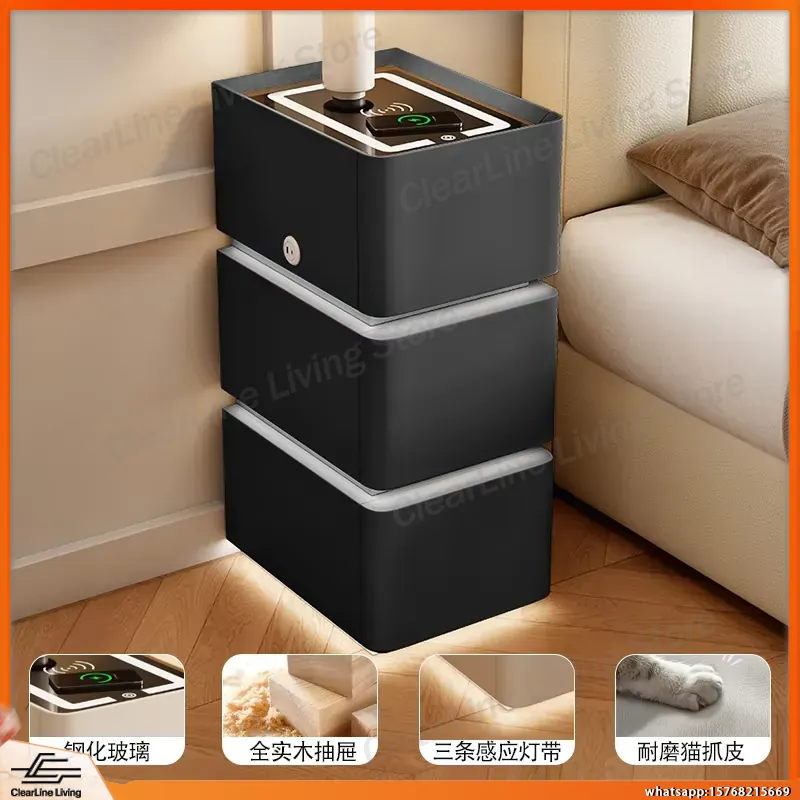 Ultra Narrow Floating Nightsta - Floating Nightstand With Led Light review and price